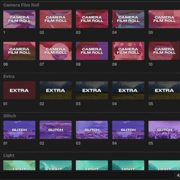 Dentro do Final Cut Flow Pack